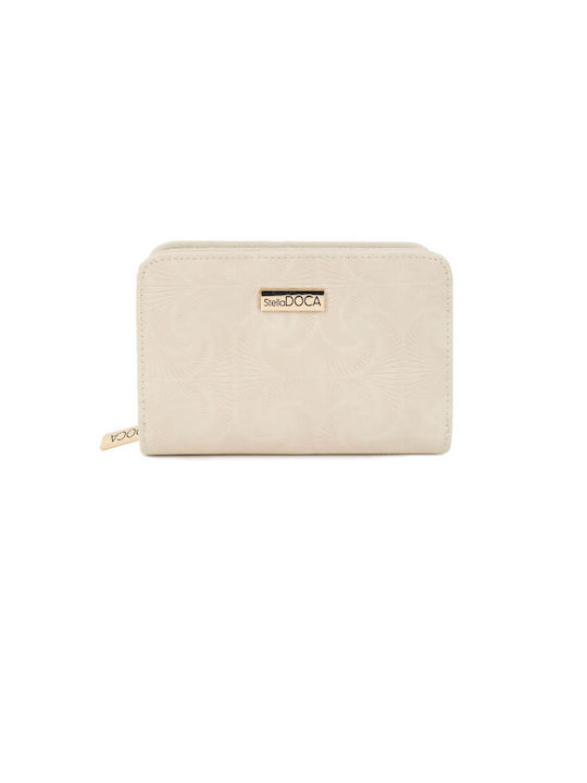 Doca Frauen Brieftasche Klassiker Beige