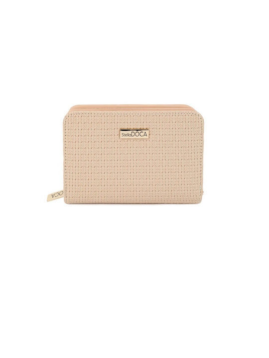 Doca Frauen Brieftasche Klassiker Beige