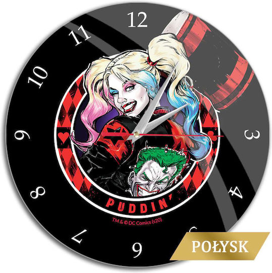 Dc Comics Αθόρυβο Ρολόι Τοίχου Μεταλλικό Πολύχρωμο Ø30.5cm