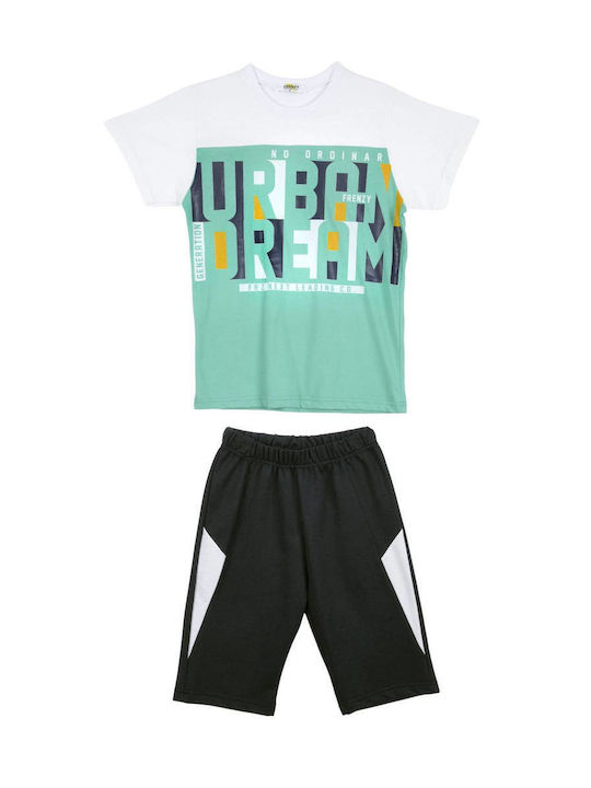 Frenzy Kids Set with Shorts Summer 2pcs Green