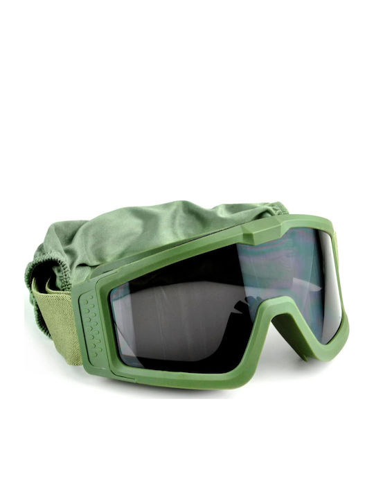 Emsecko98 Adults' Ski & Snowboard Goggles Green with Green Lens