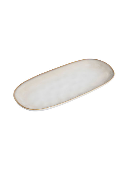 Estia Vignette Stoneware Serving Platter Oval Beige 31.3x15cm Estia Vignette Stoneware Serving Platter Oval Beige 31.3x15cm