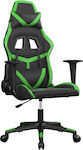 vidaXL 3143668 Gaming Chair Black / Green