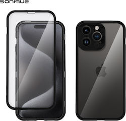 Sonique 360 Full Cover Metallic Black (iPhone 15 Pro Max)