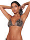 African Ovation Gold Bikini Τριγωνάκι C Cup Floral Μπεζ
