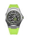 D1 Milano Watch Automatic with Green Rubber Strap