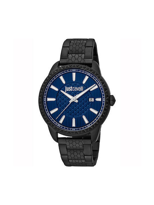 Just Cavalli Uhr Batterie mit Schwarz Metallarmband