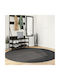 vidaXL Rug Round Charcoal