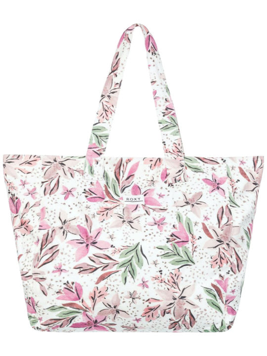 Roxy Anti Bad Vibes Fabric Beach Bag Pink