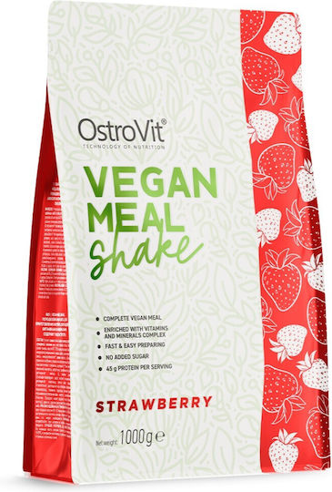 OstroVit Vegan Meal Shake Без Лактоза с Вкус Ягода 1kg