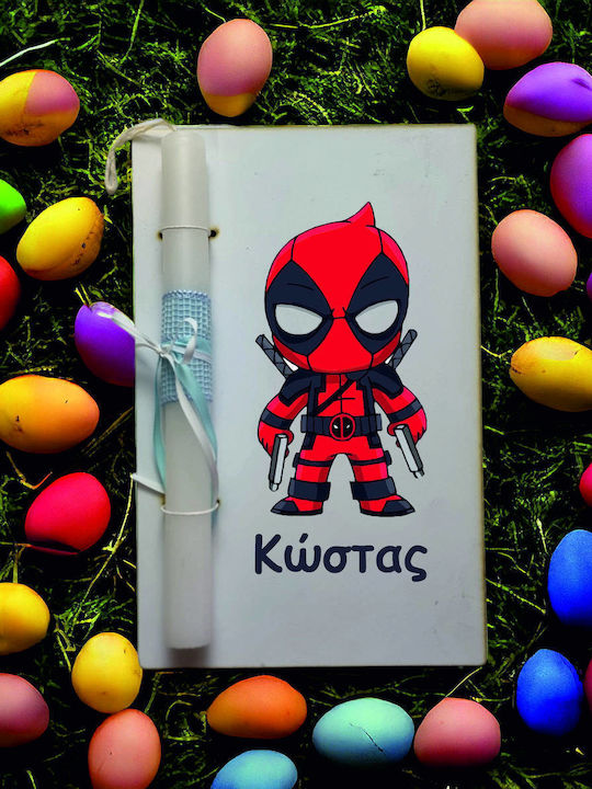 Λαμπάδα Deadpool Στρογγυλή