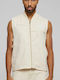 Retro Αμάνικο Μπουφάν Off White