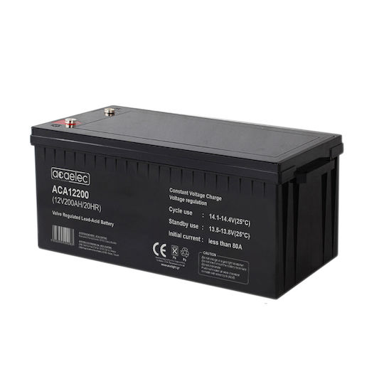 Aca Batterie AGM VRLA 12V 200Ah/20Hr (M8 Anschluss)-ACA12200