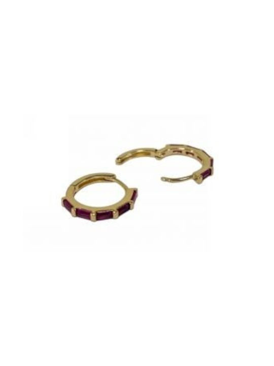 Kostibas Fashion Earrings Hoops Gold Plated