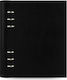 Filofax Clipbook Notebook 15 Sheets A5 with Blank Pages , Lock and Pen Holder Black