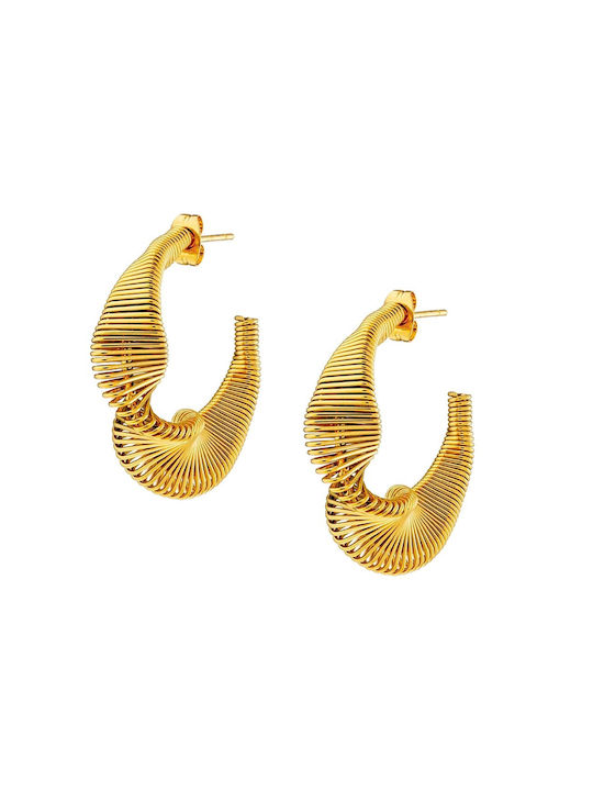 Earrings made of Steel Gold Plated