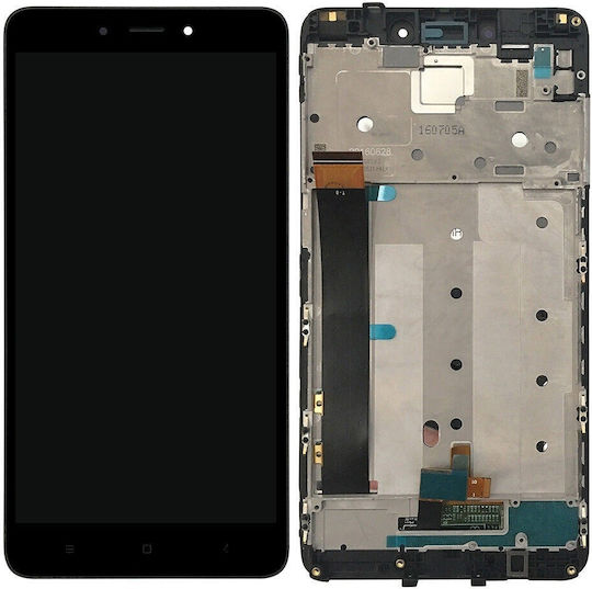 Οθόνη mit Touch-Mechanismus für Xiaomi Redmi Note 4 (Schwarz)
