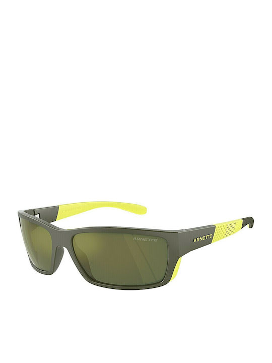 Arnette Unisex Sunglasses with Green Plastic Frame and Green Lens AN4336 28546R