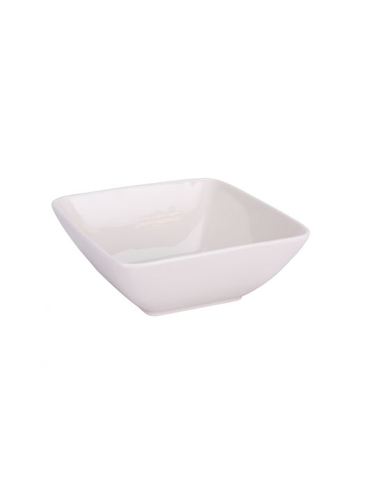 Siaki Collection Servierschüssel Rund Weiß mit Durchmesser 15.5cm