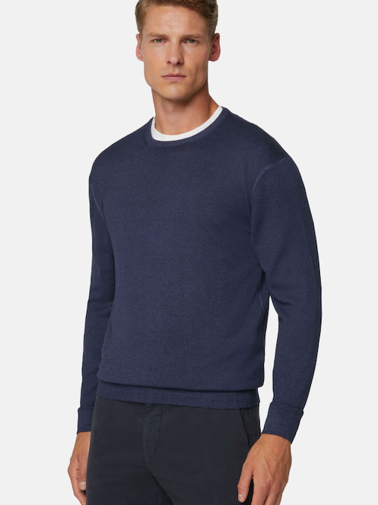 Boggi Herren Langarm-Pullover Blau