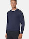 Boggi Herren Langarm-Pullover Blau