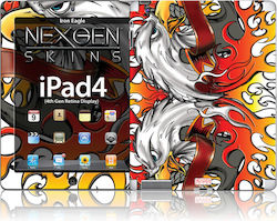 Nexgen Skins Nexgen Skins - Комплект кожи за обувки с 3D ефект за Ipad 2/3/4 (железен орел 3d)