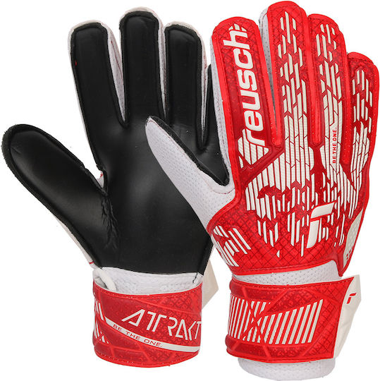 Reusch Attrakt Solid Голмански ръкавици Детски Червени
