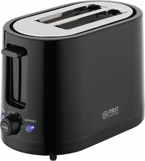 First Austria Toaster 2 Slots 750W Black