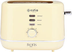 Estia Ivoris Φρυγανιέρα 2 Θέσεων 850W Μπεζ