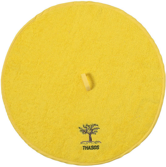 Silk Fashion Towel from 100% Cotton in Yellow Color