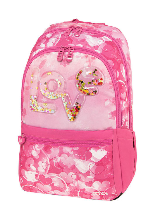 Polo Schulranzen Rucksack Junior High-High School in Rosa Farbe 20Es 2024