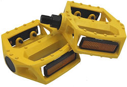 Wellgo Flat Bicycle Pedals Yellow