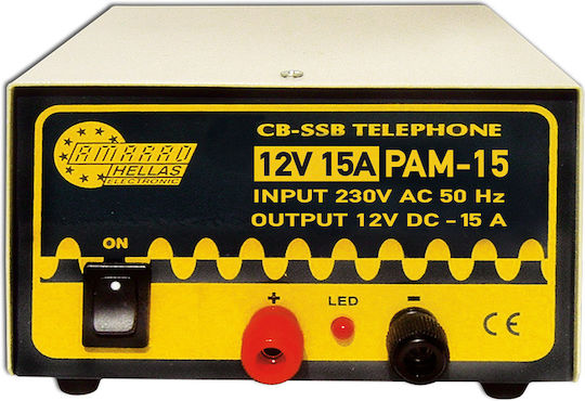 Amarad 2.3.8 Τροφοδοτικό Πάγκου με 1 Κανάλι 12V 15A