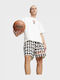 Men's Athletic Shorts White