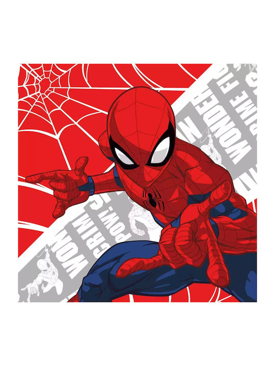 Dimcol Baby Washcloth Disney Spiderman 01 Multicolour 30x30cm