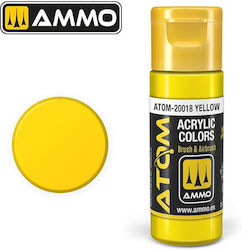 Ammo Atom Model Making Paint in Yellow color 20ml