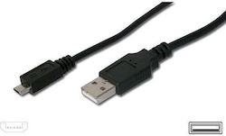 PremiumCord ku2m5f Regular USB 2.0 σε micro USB 5m Μαύρο
