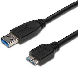 PremiumCord Micro USB Cable Regular USB 3.0 to Micro USB 1m Black