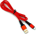 Denmen Regulär USB 2.0 auf Micro-USB-Kabel Rot 1m (29353) 1Stück