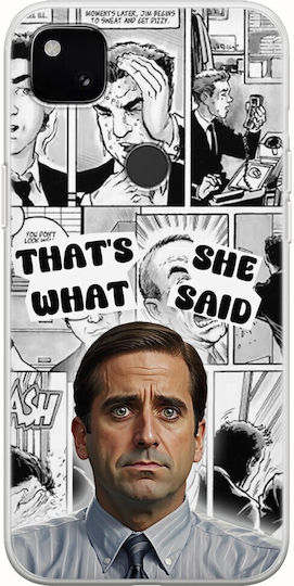 Tv Quotes - Michael Scott Back Cover Σιλικόνης Πολύχρωμο (Google Pixel 4a)