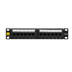 Netrack Panou Patch pentru Rack 19" 24 Porturi Negru