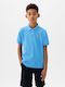 Kids Polo Short-sleeved BEACH BALL Blue Logo