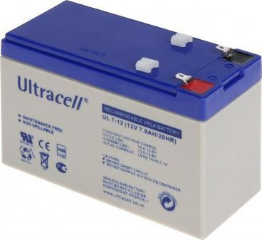 Ultracell UPS Battery with Capacity 7Ah and Voltage 12V 1pcs
