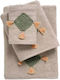 Das Home Bath Towel Set 3pcs 0732 Beige Weight 500gr/m²