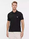 Emporio Armani Herren Kurzarmshirt Polo Schwarz