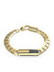 Guess Bracelet Chain made of Steel Gold Plated with Zircon