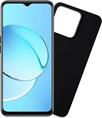 Volte-Tel Coperta din spate Silicon cu Brățară Rezistent Negru (REALME C51, REALME C53)