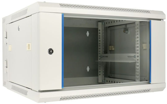 Extralink Επιτοίχια Καμπίνα Rack 6U 60x60cm Γκρι EX.12936