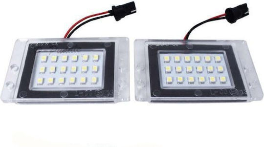 Depo LED License Plate Lights Volvo V70 / XC 70 1997-2000 2 Pieces