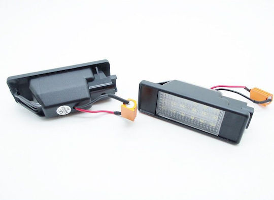 Depo License Plate Lights LED Mercedes-Benz Vito Viano Sprinter Nissan Navara 2003 2 Pieces